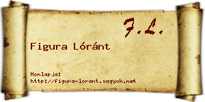 Figura Lóránt névjegykártya
