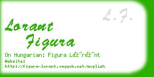 lorant figura business card